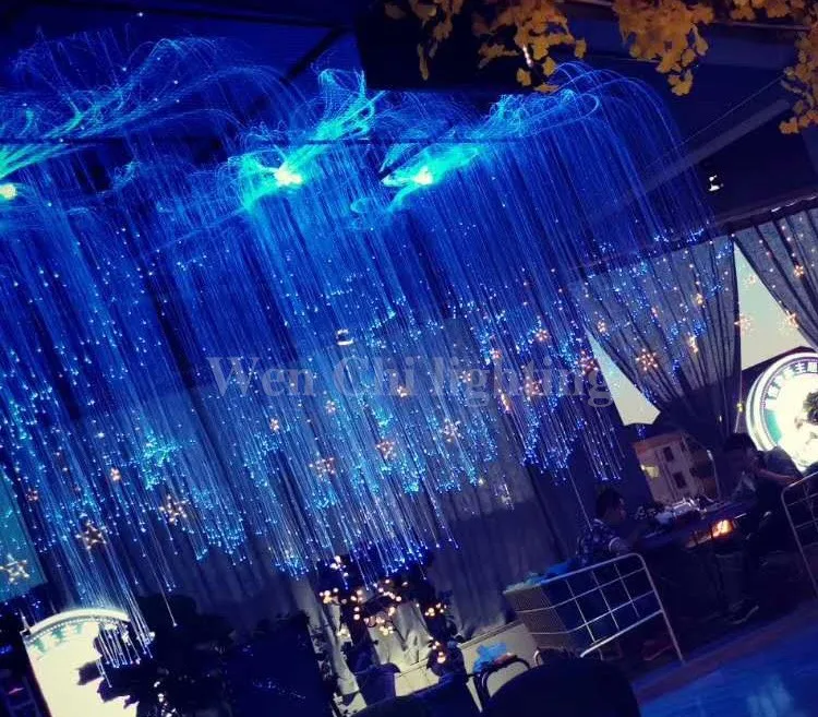 Индивидуальные светодиодные волоконно-оптические комплекты для ночного клуба, освещение для ресторана, свадебное украшение