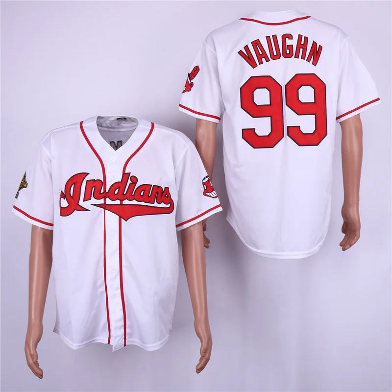 Wholesale Cleveland Jersey Indians 99 Ricky Vaughn Throwback