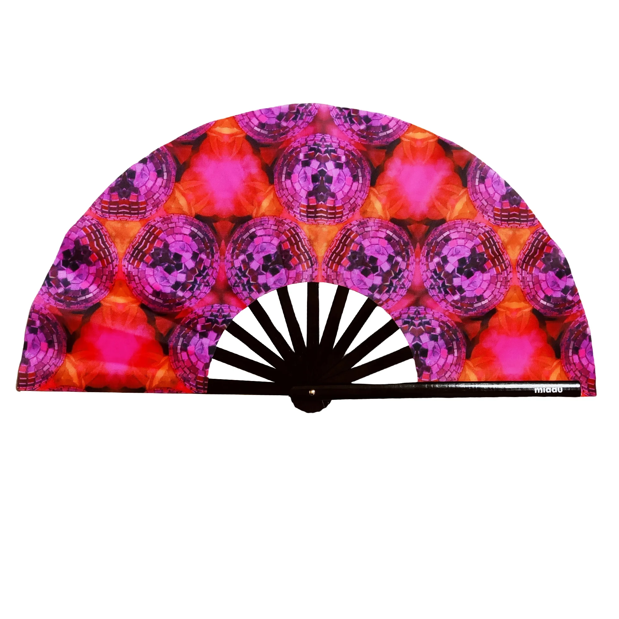 Custom Printed Bamboo Large Hand Folding Fan for Promotional Gifts