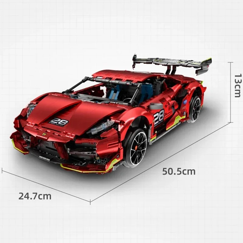 IM.MASTER 9828-2 MOC City Racing Sports Car - 2202pcs Building