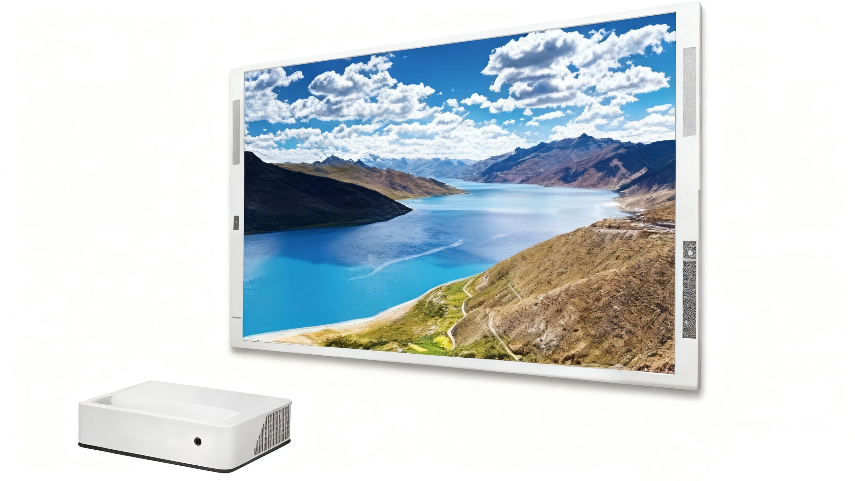 Flyin 4800 ANSI Lumens 3D Cinema Video Projector ALPD HD 4K Laser Projector Home Theater UST  TV Ultra Short Throw 1080p Portable Projector 5