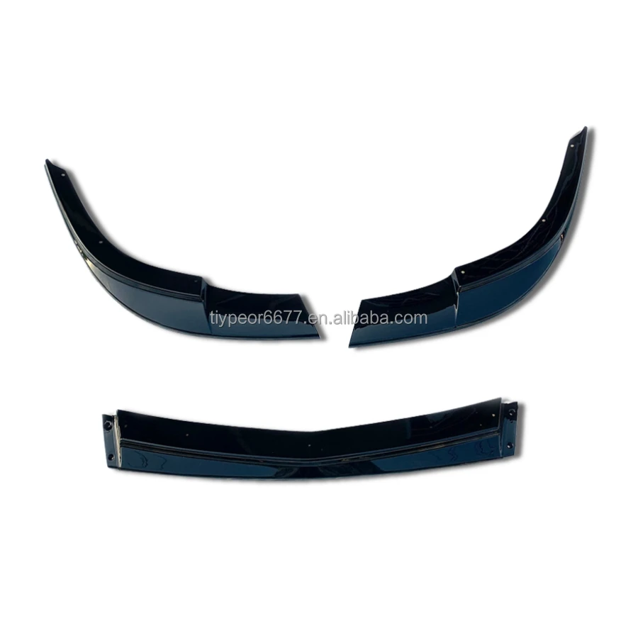 product tiypeor front splitter fits for 2005 2013 chevrolet corvette c6 zr1 style front splitter lip spoiler-7