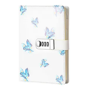 2026-2026 A5 Planner Digital Locking Diary Notepad Book Combination Journal with Password Lock Spiral Style PP Cover Gifts