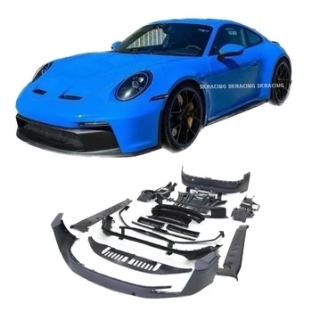 Upgrades GT3 Style Front Rear Bumper Diffuser Fenders Side Skirts PP Material Exterior Bodykit For Porsche 911 992 Carrera