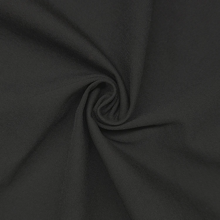 Breathable Knitted Interlock Fabric, Solid 100% Polyester Pique Fabrics for Sportswear 190 GSM/ details