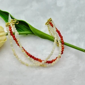 Hot Selling Fashion Accessories, Women's Natural Jade Bracelets, Natural Jade Two-color Multi-layer Bracelets