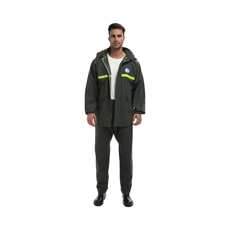 Высокое качество плащ PU материал для взрослых плащ водонепроницаемый дождевик