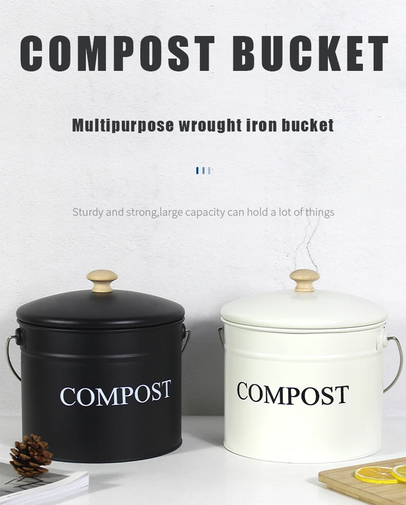 Tabletop Kitchen Compost Bin Food/craft Waste Candy For Recycling Fruit