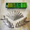 12 set + scatola colorata - base da 33 cm + 20 set per un totale di 40 spine