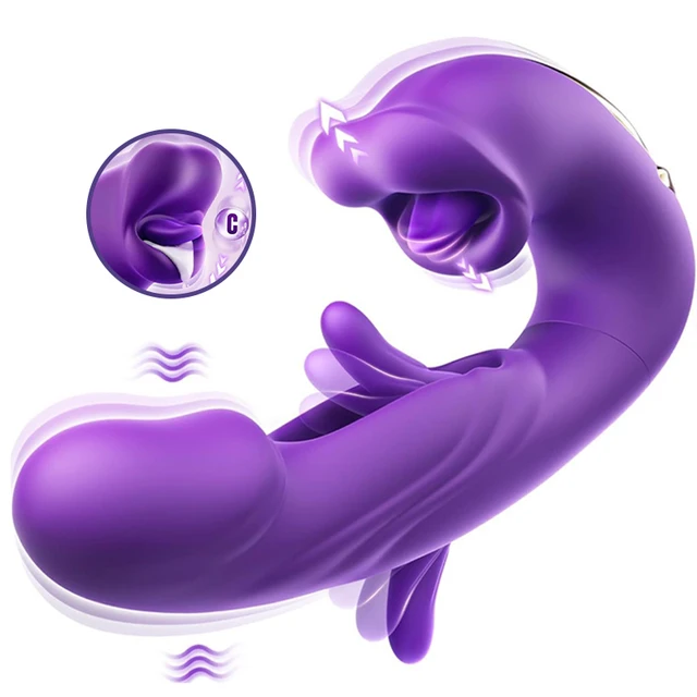 Hot selling 3in1 tapping sucking button AV vibrator for female simulation penis Masturbator