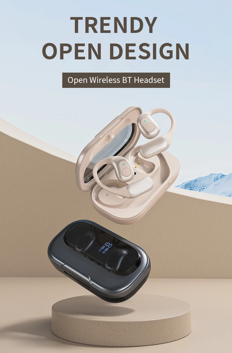 Welcome OEM Order, Factory Whole Selling 2024 Tws Earphones J13 Open Ear Earbuds Touch Control Noise Cancellation Waterproof Sport Headset Wireless Headphones - Buy J13 Wireless Earphones wireless Headphones sport Headset