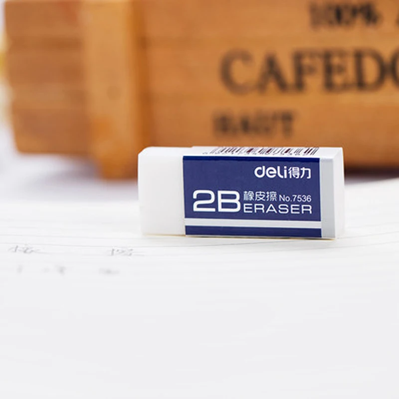 消しゴム 使用済み 10 個入りデリ消しゴム 7536 2B 消しゴム跡を残さずきれいに消せる卸売