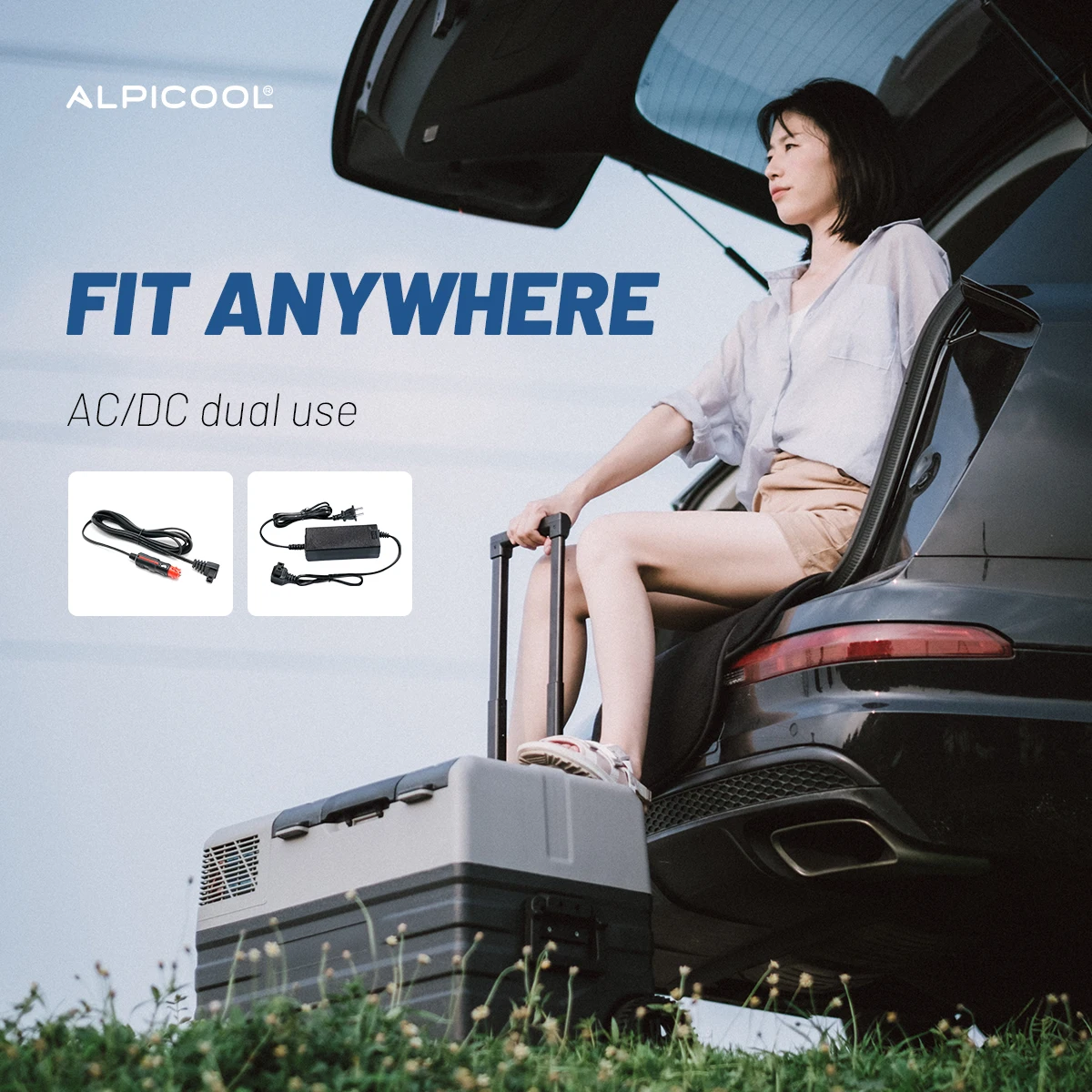 Alpicool Portable Fridge with Built-in LED Light - NX42/52/62