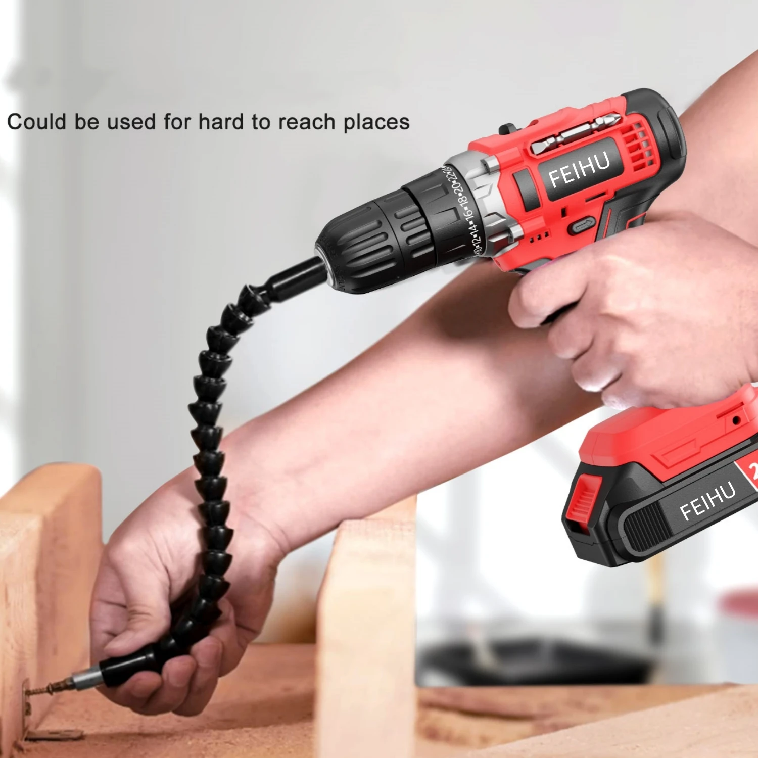 FEIHU-TECH Wholesaler Power Tool Cordless Drill Electric Power Drill Tool Set 21V Power Drill for Sale