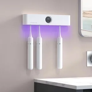 New Arrival High-End Luxury Toothbrush Sanitizer OEM/ODM Factory LED UV Sterilizer Model DXS-X114 5600mAh Battery Cheap