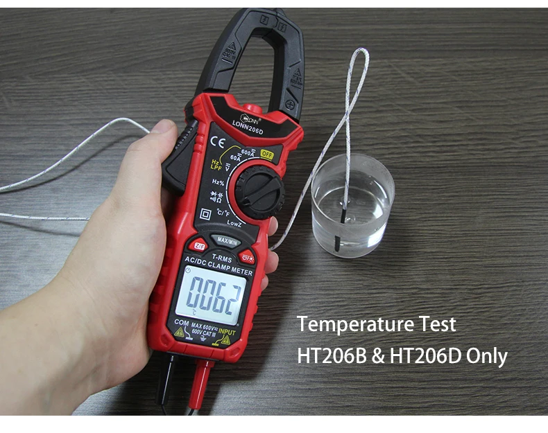 206D Multi Function  High Quality AC DC Voltage Current Tester Clamp Multimeter