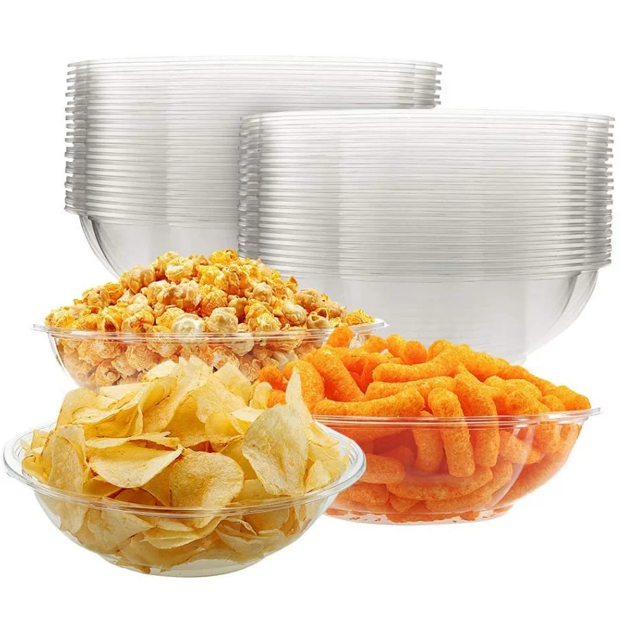 Salad Container for Lunch with Large 64oz Salad Bowl 6 Compartment