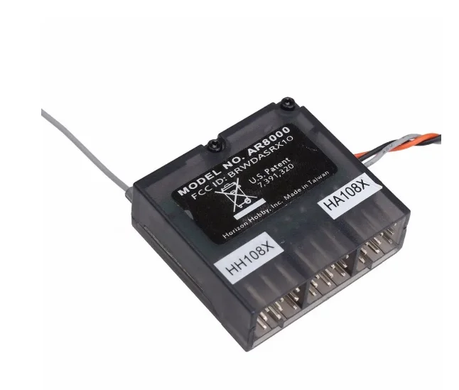 Récepteur RC AR8000 8 Voies 2.4GHz Avec Satellite - Compatible Spectrum DSM2/DSMX (DX7, DX8, DX9, DX18) | Pour Drones, Voitures RC