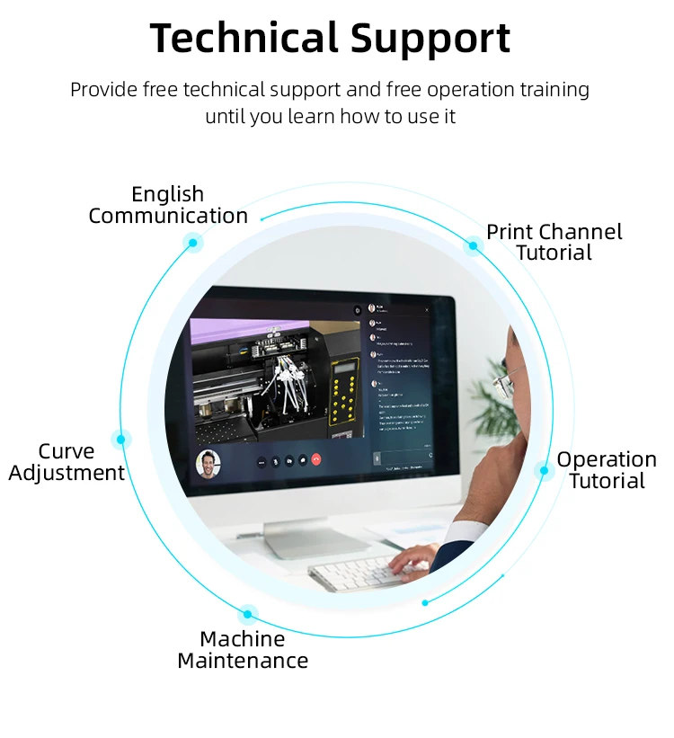 45cm Full-Automatic DTF Printer with EPSON i1600-A1 Print Head and CMYK+White Ink for High-Quality Tshirt Printing