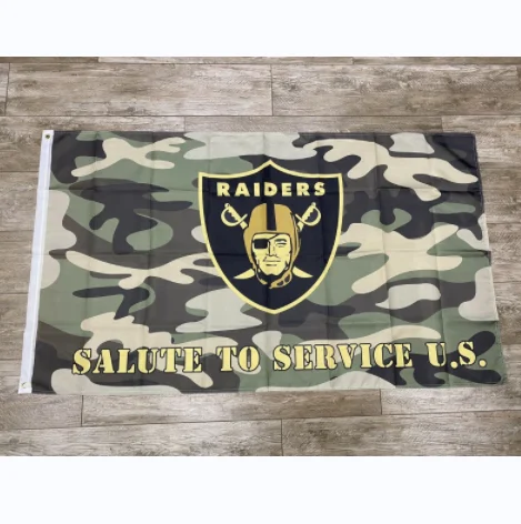 Las Vegas Raiders NATION Football Team Flag 90x150cm 3x5ft Fan