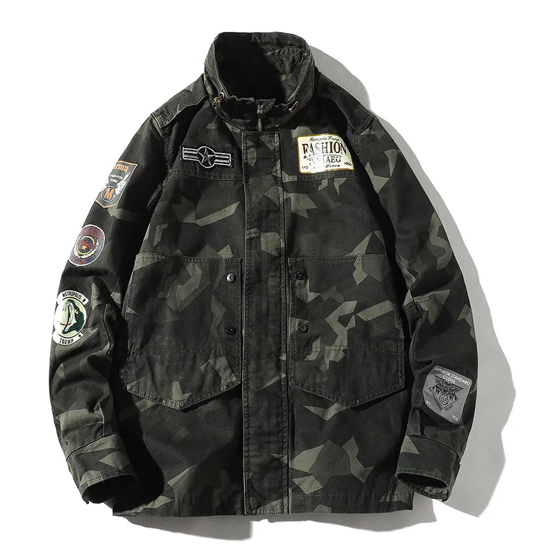 army fatigue bomber jacket