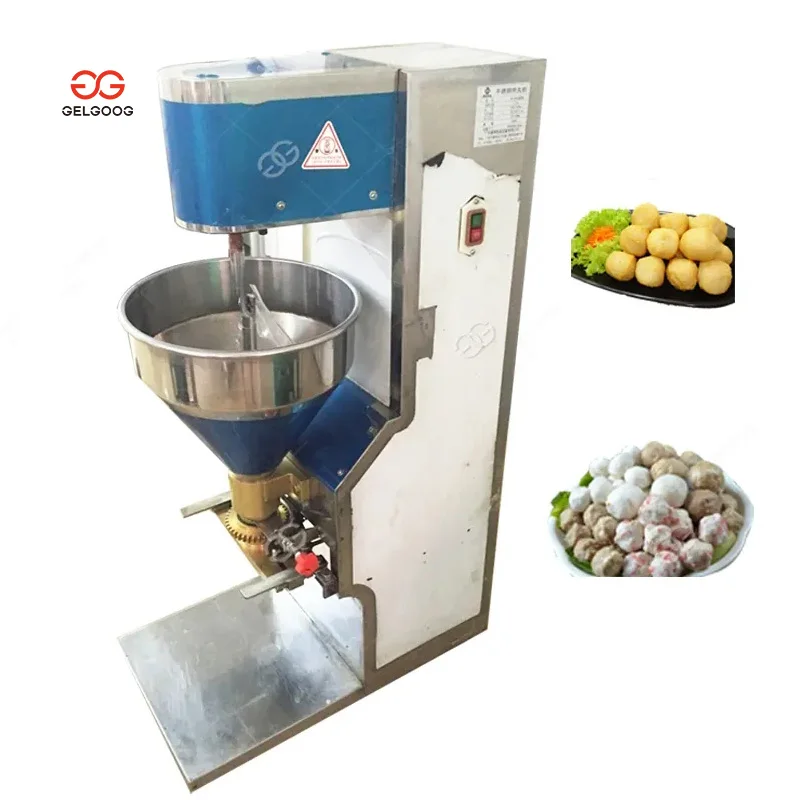 Automatic Electric 60MM Meatball Extruder Forming Processing Machinery Fish Roll Maker Chicken Meat Ball Making Machine for Sale