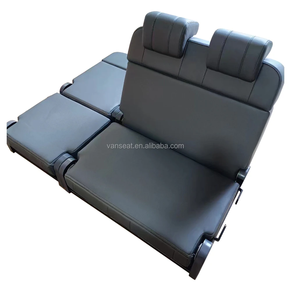 Factory Wholesale Bule Leather Car Seat Bed Custom Logo Foldable Van