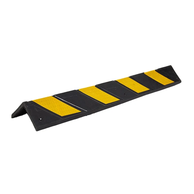 80*10*0.8cm Rubber corner underground garage  board warning strip protection fillet traffic facilities