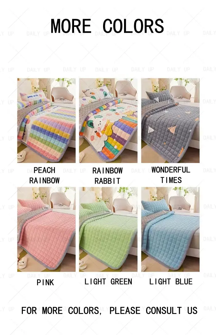 Padded Soft Bed Mattress Cover Topper Adults King Size Air Breathable Comfortable Sleep Bedding Mattress For Hotel Bedroom