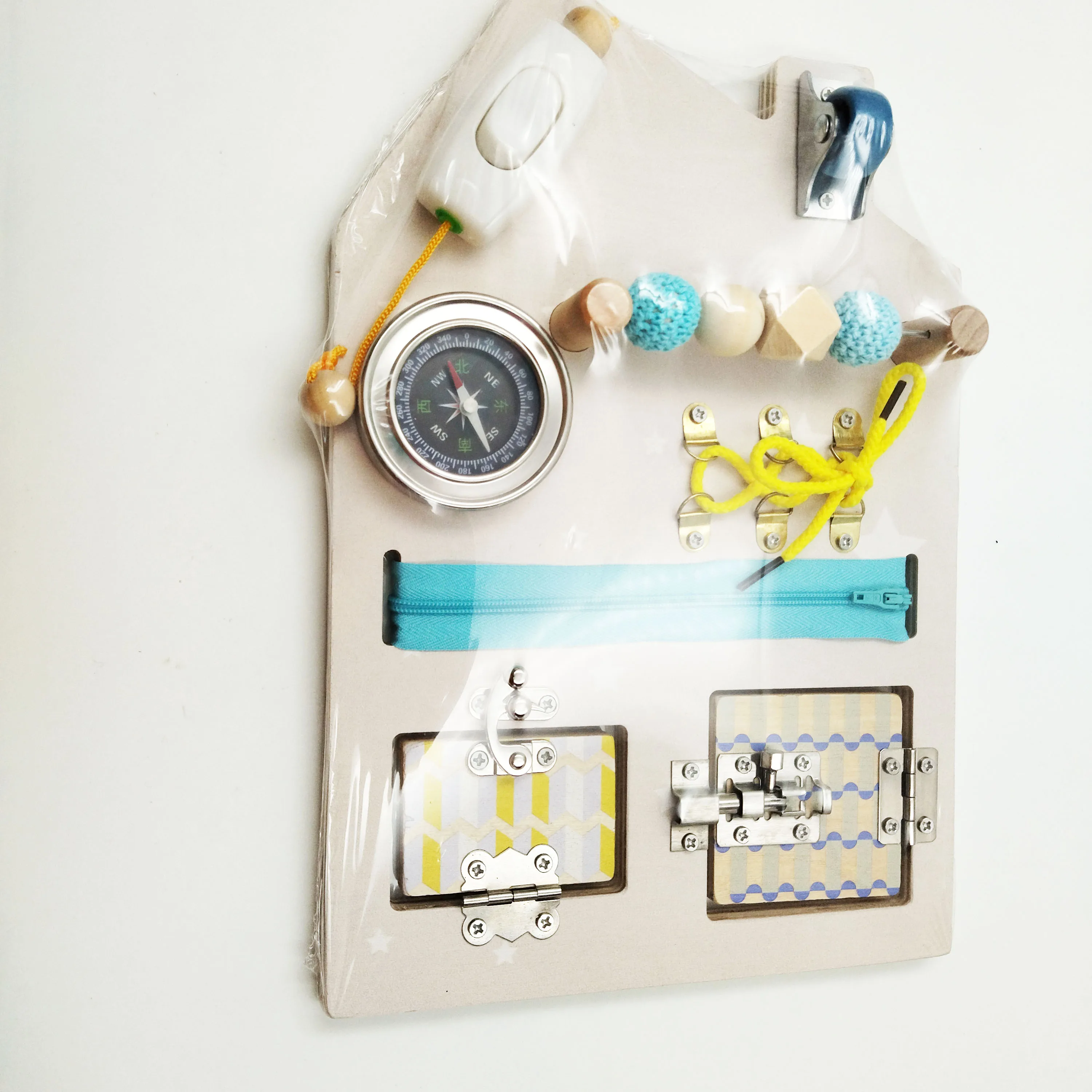 Locks Latches Board Teach Basic Skills Sensory Activity Board For