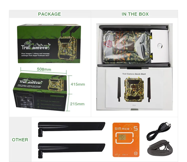 Wireless Outdoor Security Camera Sd Card Sim Card With Gprs / 4g / Wifi