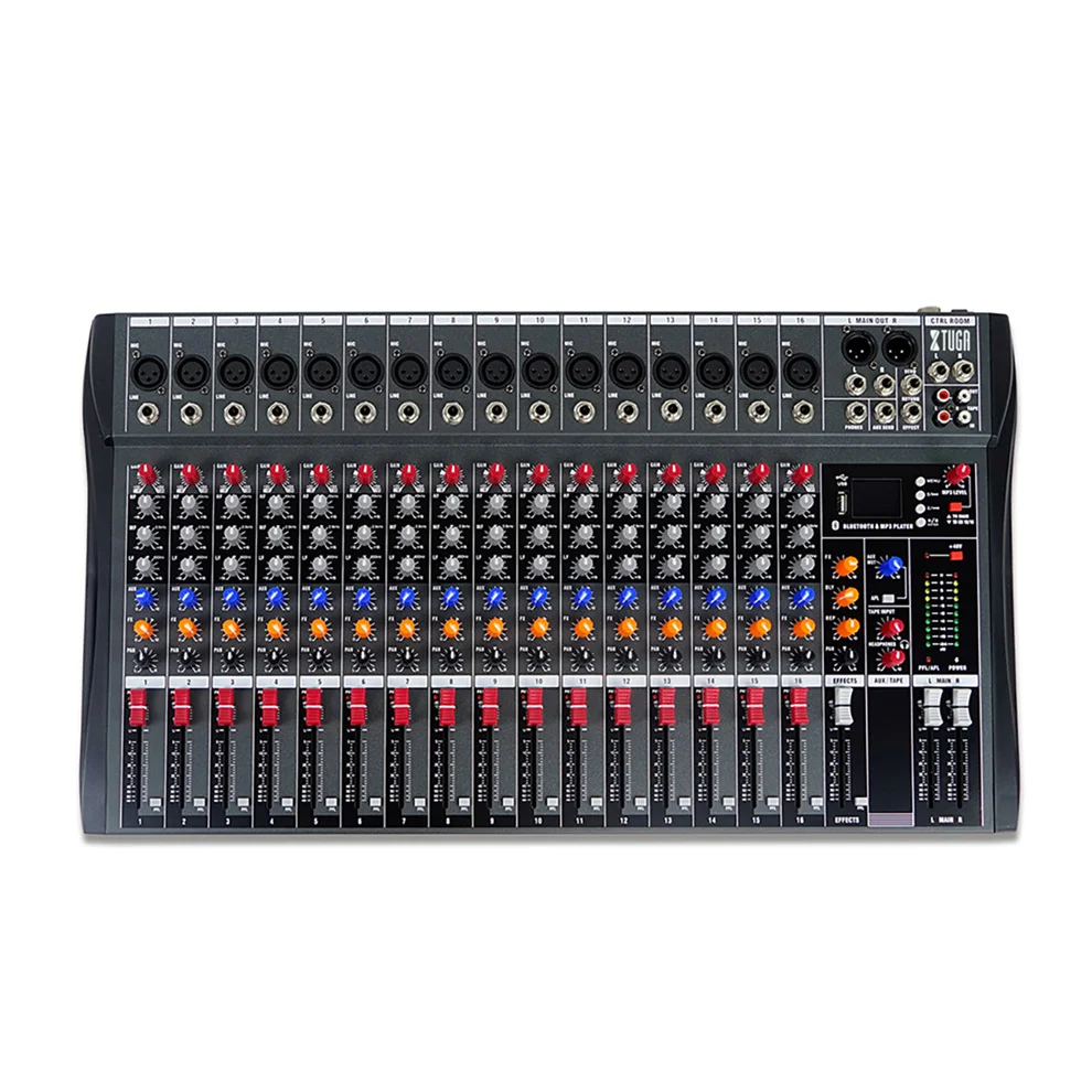 Customized 16-Channel Studio Mixer Audio Console Professional Audio Video & Lighting-Factory Price