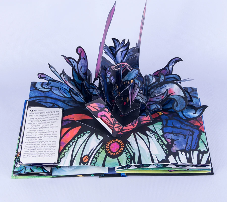 Educational Color Pop up Opposite Books for Children Printed Pop up Guide Book POP up Story Book