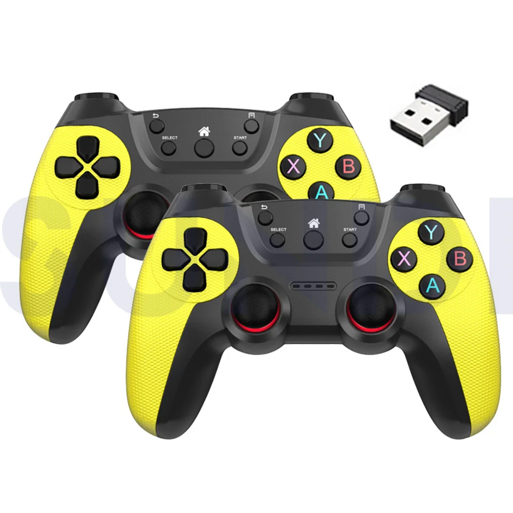 High Quality Double Player 2.4Ghz Wireless Joysticks Game Controllers for PC Android Phone