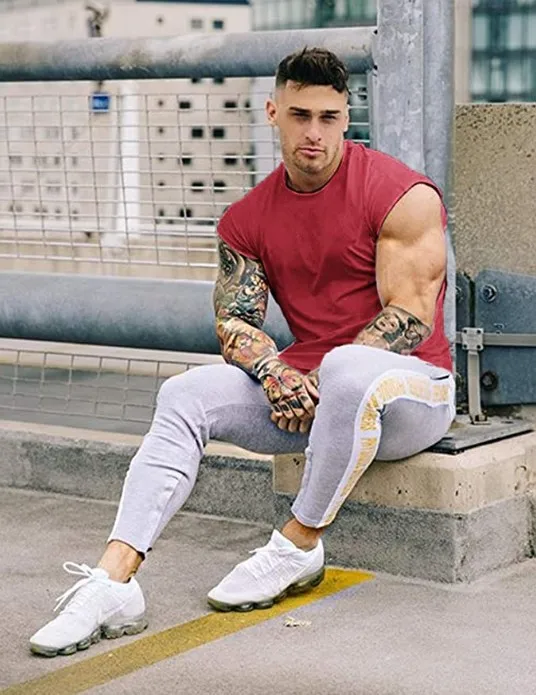 Plus Size Men's Running Tank Tops Compression Comfort