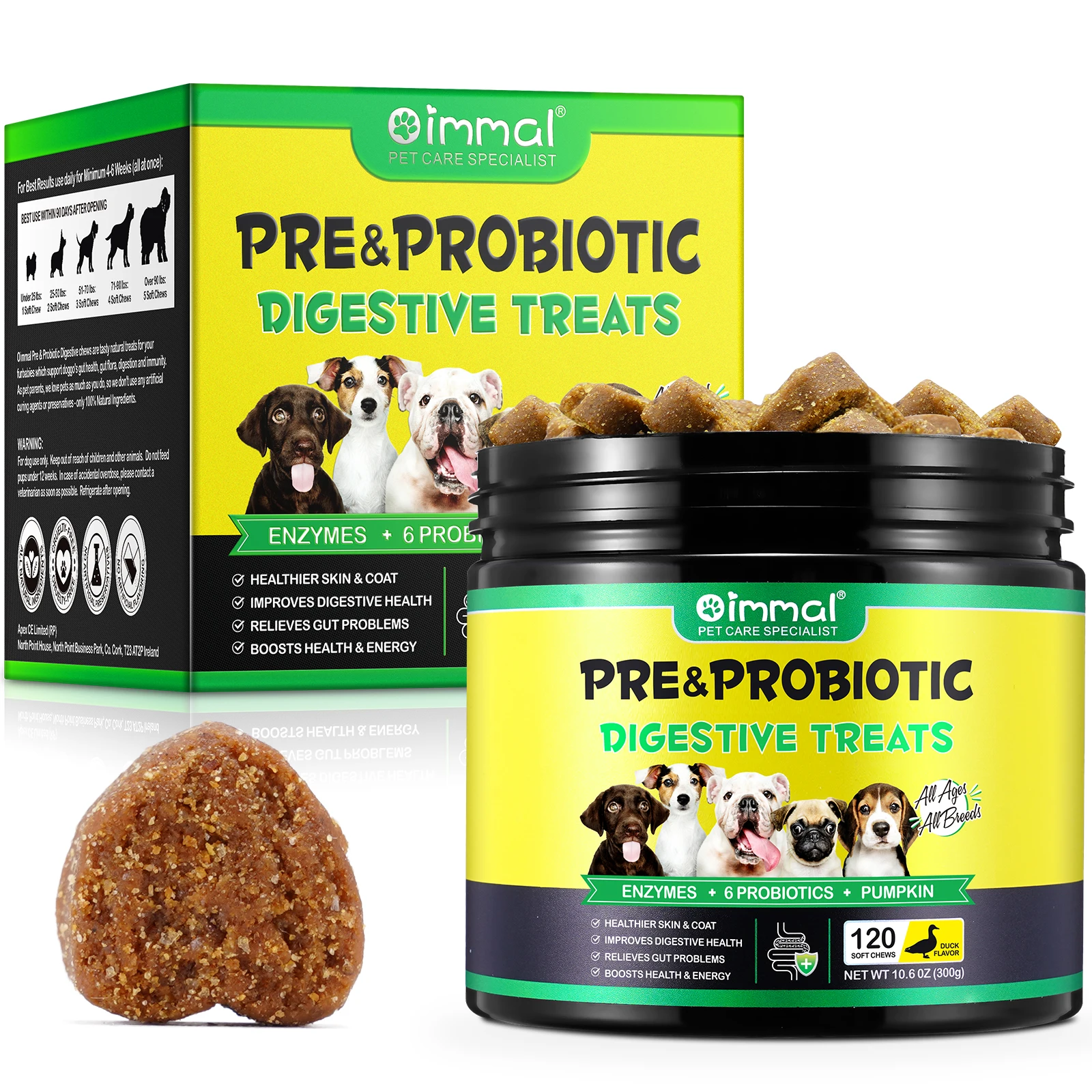 Pet Treats Supplier Dog Food OIMMAL Natural Pet Food Supplement