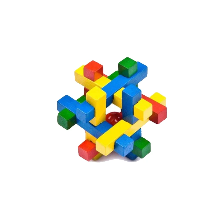 Оптом детские развивающие пользовательские головоломки 3D деревянный