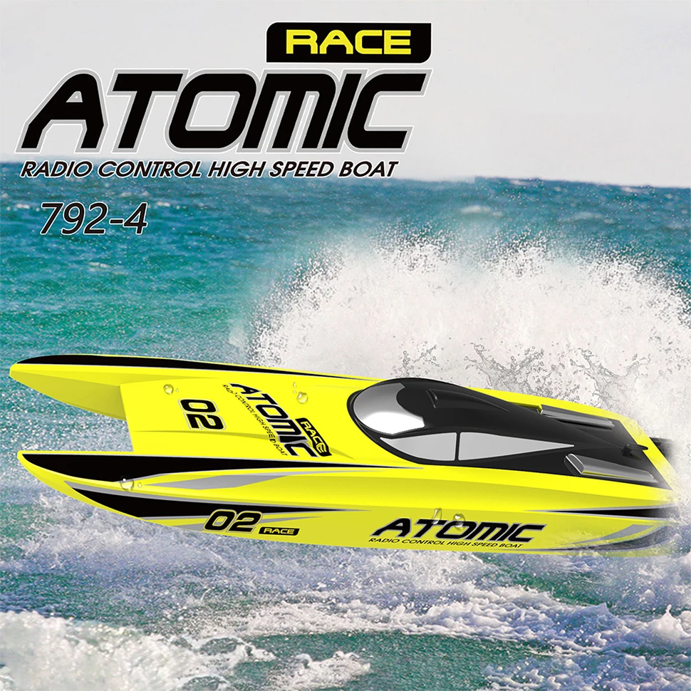 Original Volantex Rc Vector 70 Boat 792-4 70cm ATOMIC Brushless High Speed Racing 60KM/H RC Boats ( PNP or RTR 2.4GHz) for Gift