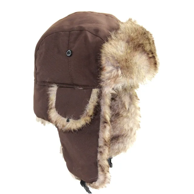 Ultrafino Baltic cheapest Trapper Winter Ski Cap Soft Faux Fur Trooper Bomber Ushanka Hat