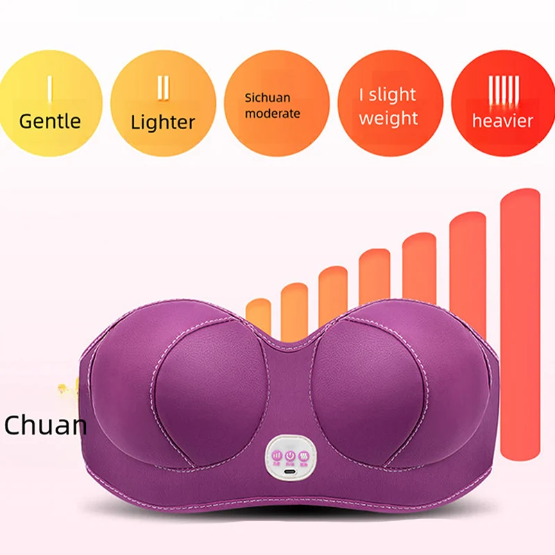 Soothing Warmth Breast Vibrating and Heated Breast Enhancement Magic Female Sexy Breast Massage Bra