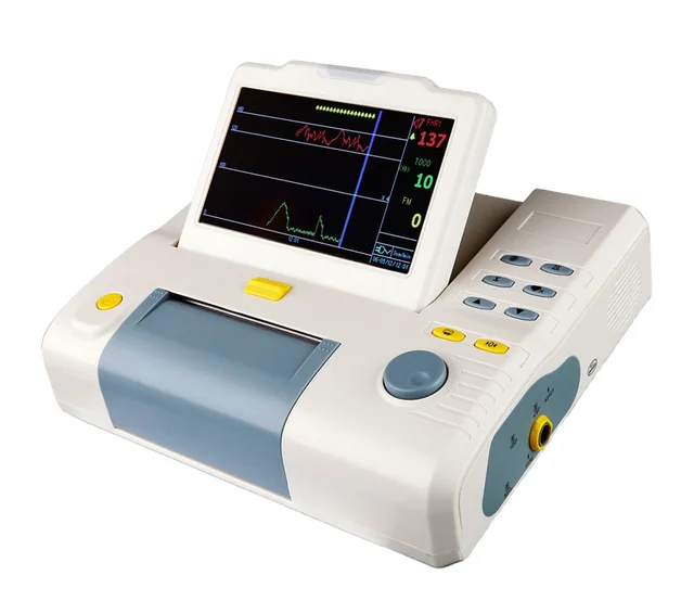 Baby Heart TOCO Foetal Cardiotocograph Price CTG Machine Fetal Monitor With Printer 7inch Screen  Lethealth