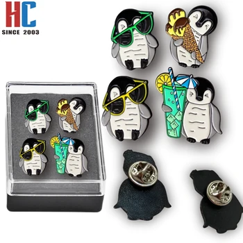 20 Years  Factory Customized  Amusement Park Souvenir animal set Lapel Pin