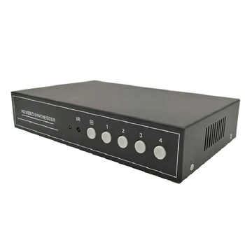 4-Port VGA Video Splitter 1 to 4 Monitor VGA Video Splitter Box for VGA Microscope