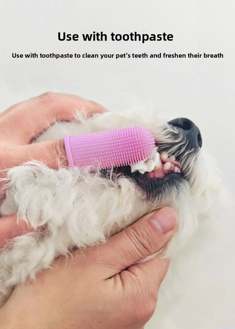 Silicone Finger Cover Pet Toothbrush Disposable Dog and Cat Cleaning & Bathing Tool for Cats and Dogs details