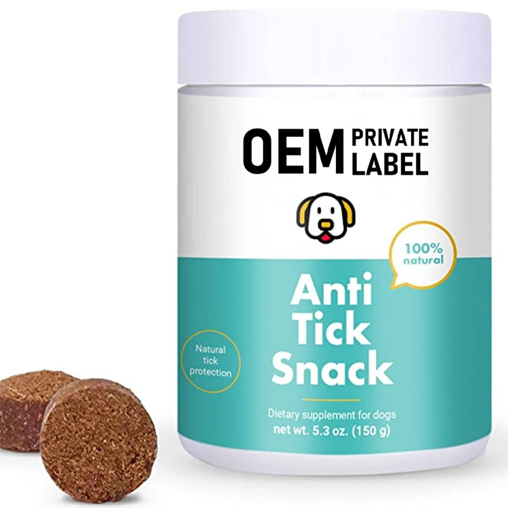 Oem Natural Flea & Tick Supplement For Dogs For Pet Health Pest Defense