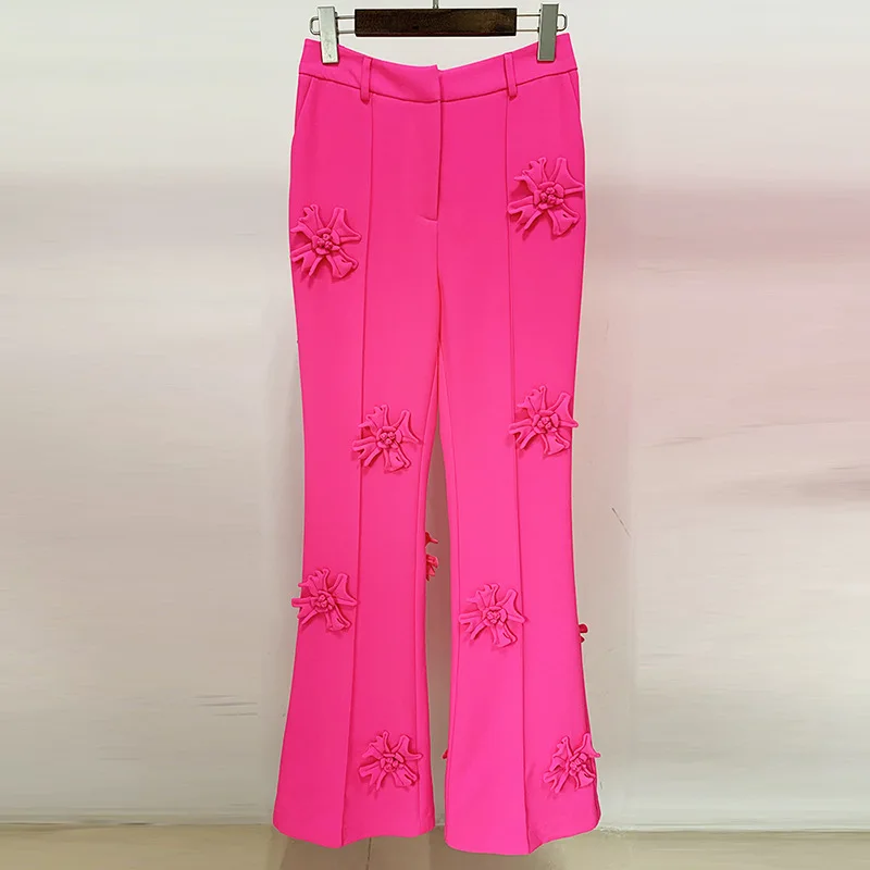 SS2220 New Arrivals High Quality Hot Pink Blazer and Pants Sexy