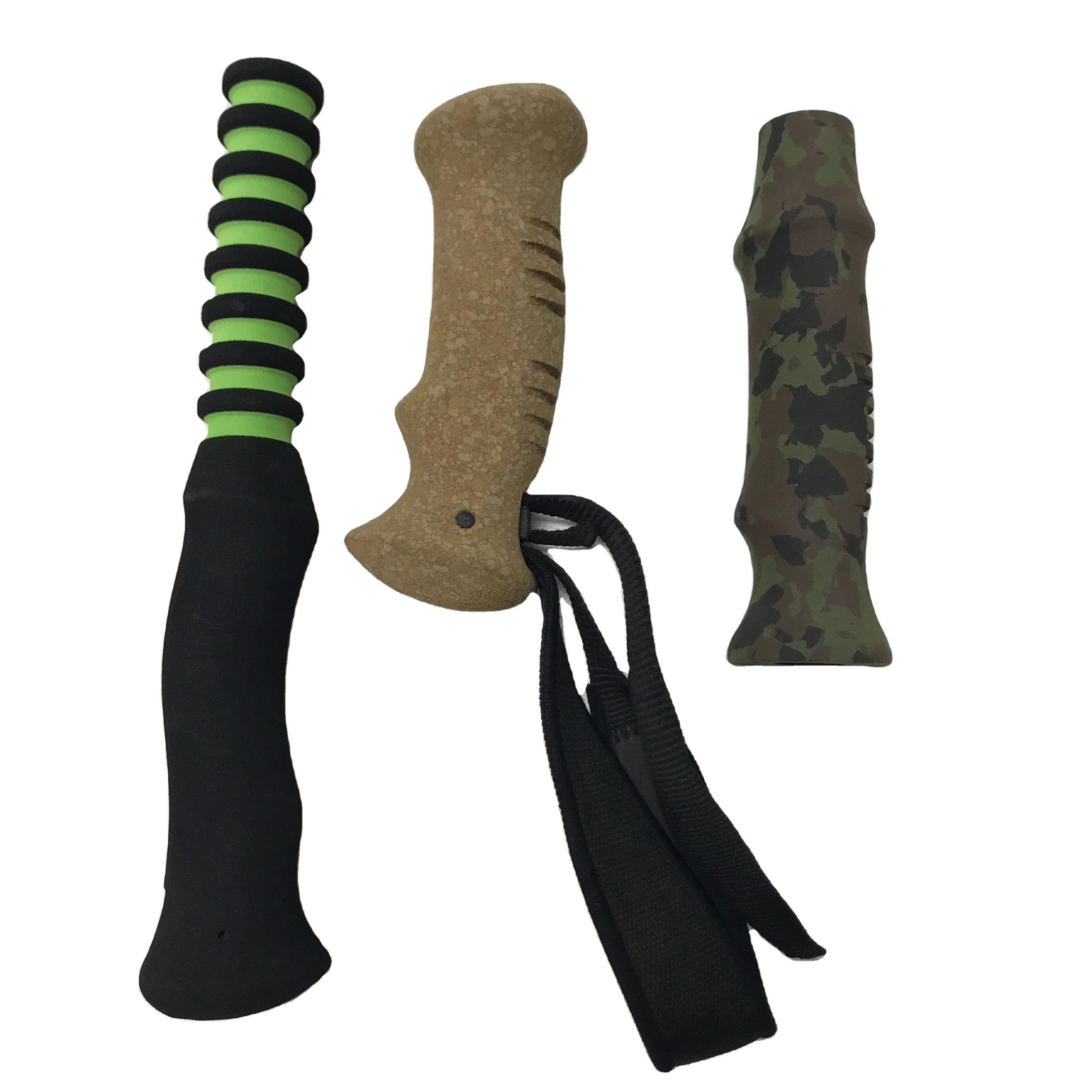 Custom Design Color Long Straight Eva Foam Handle  NBR Rubber Fishing Rod Building Components Camouflage Cork  Eva Foam Grips