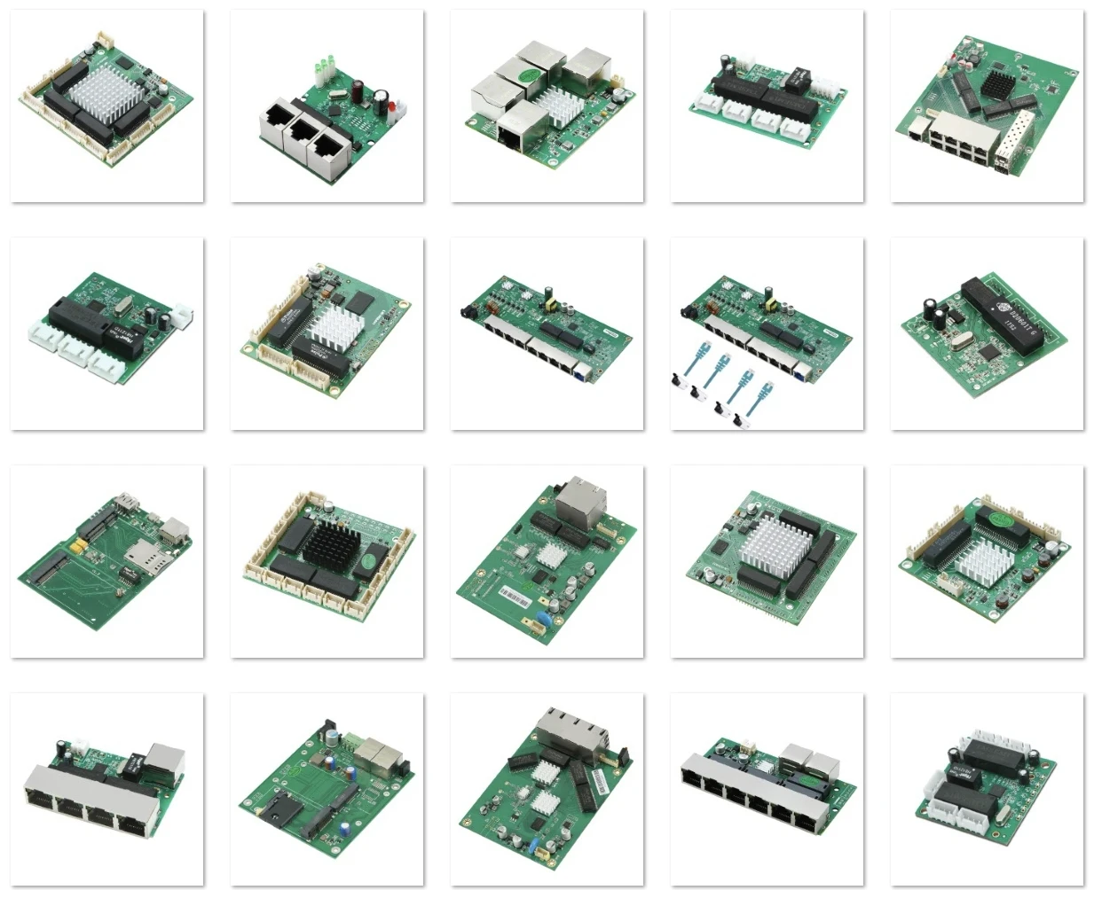 Mini 100mbps/gigabit Ethernet Switch Pcb 4 Port 38*38mm Network Switch