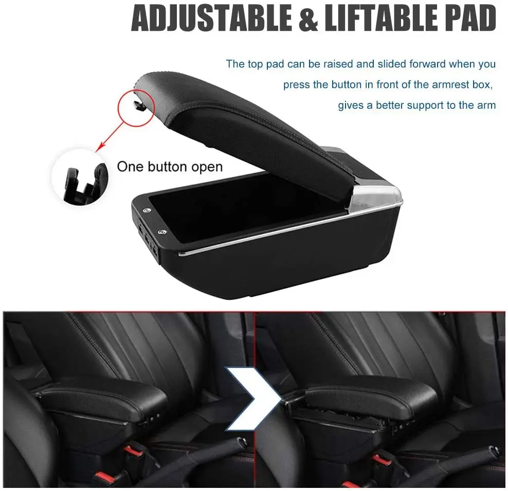 Car Interior Accessories Armrest Console Box With Metal Fixing Buy