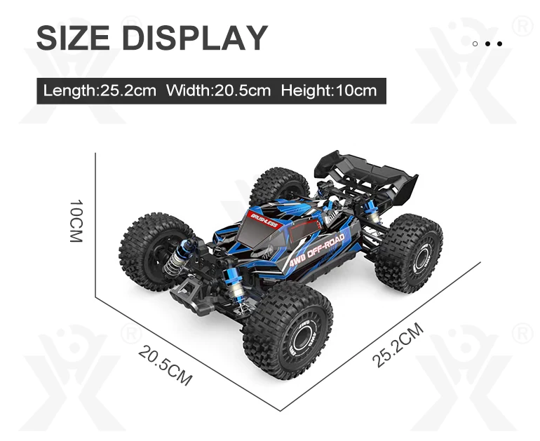 New Mjx 16207 62km/h High Speed Racing Off Road Remote Control 1 16